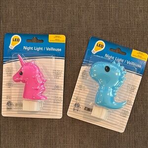 Night Light Unicorn or Dinosaur NEW